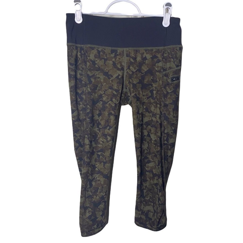 Lululemon Top Speed Crop 4 Mystic Jungle Fatigue Y